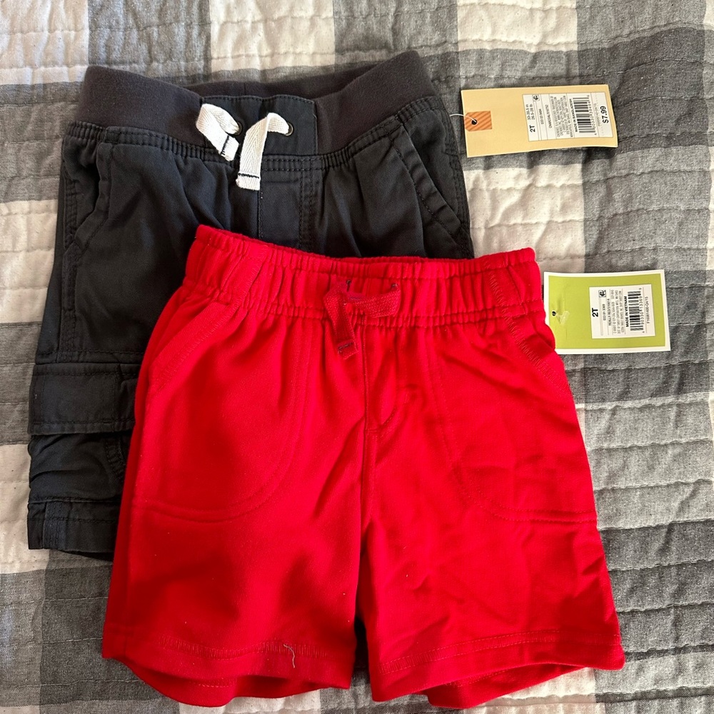 2 pairs of boys 2T shorts
